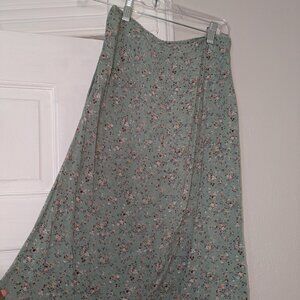Brandy Melville Floral Midi Skirt